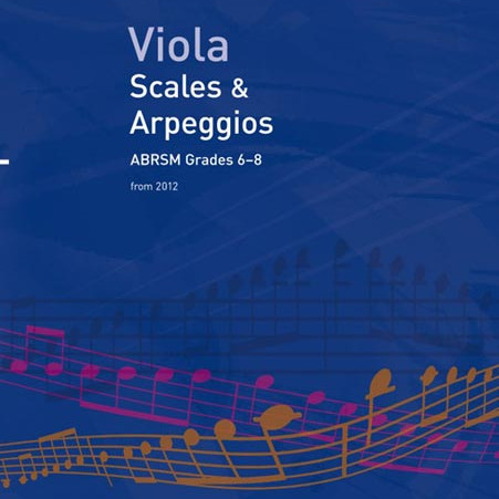 ABRSM LIVRO Scales And Arpeggios for Viola   Grades 6 8