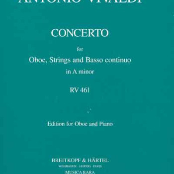 ABRSM LIVRO Antonio Vivaldi: Oboe Concerto in A minor RV461