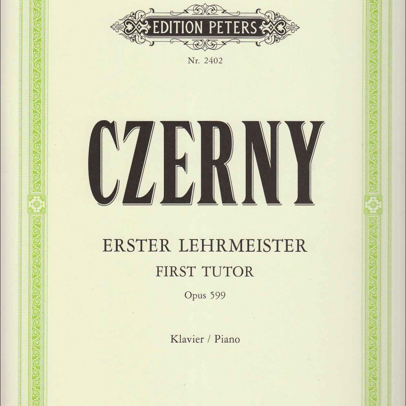 LIVRO ERSTER LEHRMEISTER First Tutor   OP. 599