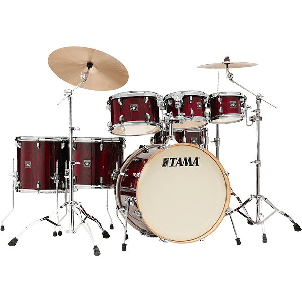 Tama Superstar Classic 7pc PGGP Gloss Garnet Lacebark Pine c/ hardware