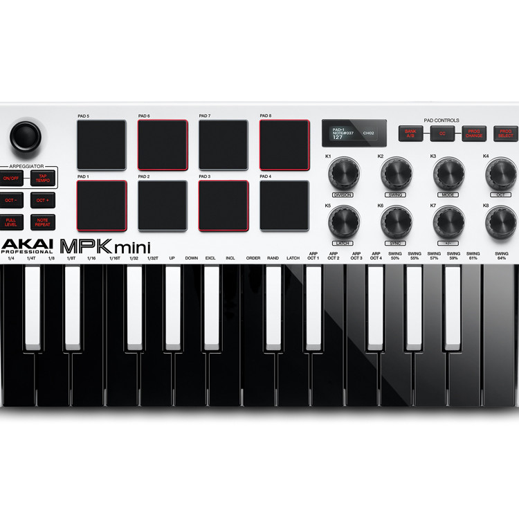 Akai MPK Mini MkIII Special Edition White